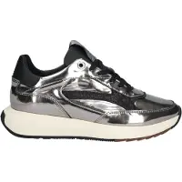 Floris van Bommel Sneakers laag 'Suvi 02' zwart / zilver