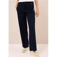 Cecil Dames Broek met banddetail in Blauw, Gr: S