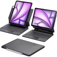 ESR Toetsenbord Hoes Geschikt voor iPad Air 13 (2024/2025/2026) - Rebound Magnetic Keyboard Case 360 - Book Case met Standaard - Sleep/Wake - Magnetisch Uitneembaar - Trackpad - Zwart