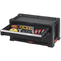 Keter Module Ladekast 2 lades – 56,2x28,9x26,2cm - Zwart