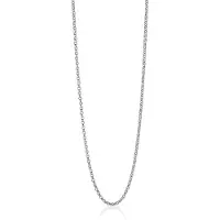 Zinzi 80cm zilveren jasseron ketting ZILC-J80
