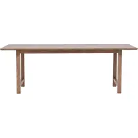 Ebuy24 Count eetkamertafel 100x220cm bruin.