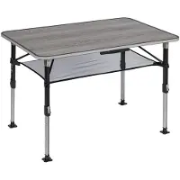 Brunner ELÙ NG 120 - Campingtafel 120 x 80 x 42/70 cm - Honingraat blad - Verstelbare poten - Aluminium frame en opbergnet
