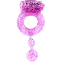Power Escorts - Vibrerende Cockring - 7 Cm - Roze - Inclusief batterijen