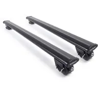 Farad Dakdragers geschikt voor Mercedes GLS vanaf 2020 open dakrailing - Aluminium - Hoog laadvermogen 100kg - Wingbar Zwart - Merk