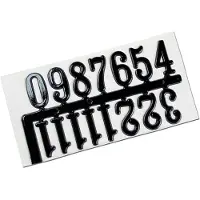 Meyco Klokcijfers - 2cm - Zelfklevend - Zwart