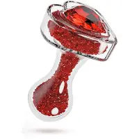 Blush Oh My edelsteen Lustre Anaalplug - Rood - 8.3 cm