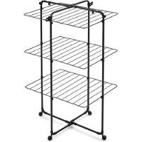 Brabantia HangOn Droogtoren - 23 m - Inklapbaar Wasrek - Matt Black