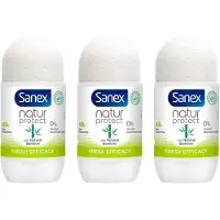 Sanex Deo Roller - Bamboo Fresh Efficacy 3 x 50 ml