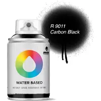 Montana Colors MTN Zwarte Waterbasis Spuitverf - 100ml graffiti spray-paint geschikt voor kinderen