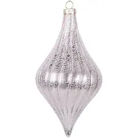 Clayre & Eef Kerstbal Overig Ø 8x15 cm Roze Glas Kerstballen