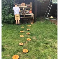 Cosy houten nummer stapstenen educatief speelgoed 0-10 set van 11.