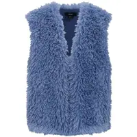 NoBell' NoBell’ teddy gilet blauw Effen - maat 122/128 | Gilet van NoBell’