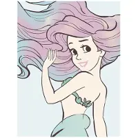 Komar Poster Ariel Aquarel 40 X 50 Cm
