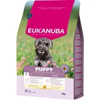 Eukanuba 3x Hondenvoer Droog Life Care Dog Puppy Small Kip 3 Kg