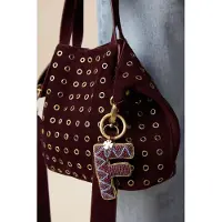 Sissy-Boy Donkerrode bag charm letter T