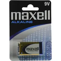 Maxell batterij Alkaline 9V, 6LR61, 1 st.