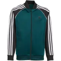 Adidas Sweatvest 'Adicolor' donkergroen / zwart / wit