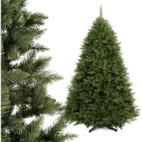 Kadax Kunstkerstboom, 220 cm, dennenboom van pvc-folie, natuurgetrouwe kerstboom, kunstdennenboom met stevige plastic standaard, duurzame kunstdennen, Hanna, 220 cm