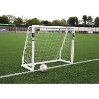 Precision Precisie voetbaldoel, model Match, kunststof, 5'x4' (ongeveer 152 cm x 122 cm), wit - getest en goedgekeurd volgens BS 8462
