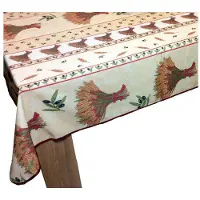 Provence Provençaals rechthoekig vlekbestendig tafelkleed - beige tarweboeket