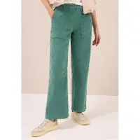 Cecil Dames Wide Legs corduroy broek - Groen - 36
