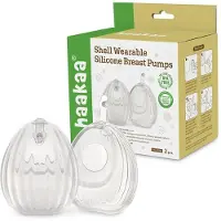 HAAKAA Milchsammler und Milchpumpe - Muschel - 2er-Pack - 120 ml - - One Size - Milchpumpe