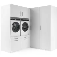 Wasophoogte Wasmachine kast florence – pure