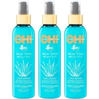 Kis Conditioner Chi Aloe Vera Curls Defined Leave In Farouk - 3 x 177 ml