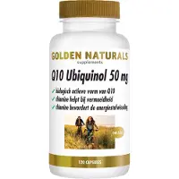 Golden naturals Q10 Ubiquinol 50mg (120 veganistische capsules)