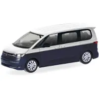 Herpa VW Multivan Bi-Color, Wit/blauw Metallic