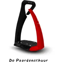 FREEJUMP stijgbeugels Soft'Up Pro Plus - Black/Red Velvet