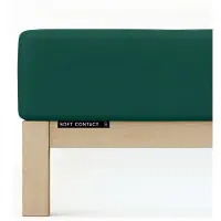 Schlafgut Soft Contact Jersey Flanel Hoeslaken M - 120x200 - 130x200 690 Green Deep