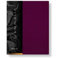 Dommelin Laken Uni Percal 200TC 582 Aubergine 160x270 cm