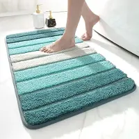 Karma Badmat 40 x 60 cm, Antislip, Absorberend Water, Machinewasbaar, Microvezel Badkamervloermat, Badkamer Accessoires, Turkoois