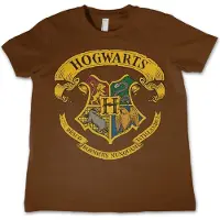 Harry Potter Hogwarts Crest T-shirt voor kinderen, bruin