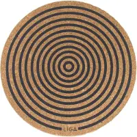 Liga - Placemat Orbit Ø 25 cm Set van 4 Stuks - Kurk - Beige -
