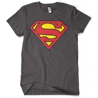 Superman Shield T-shirt donkergrijs