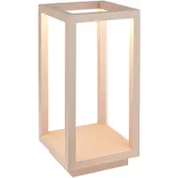 B.K.Licht BRILONER Laer – Oplaadbare Tafellamp – dimbaar – aanraakbediening – CCT buitenlamp – IP44 voor binnen & buiten – verwisselbare batterij – 10×10×22,5 cm – beige