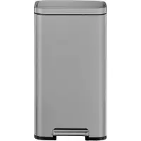 EKO - Madison Pedaalemmer 30 liter - Stainless Steel Plastic - grijs - Prullenbak