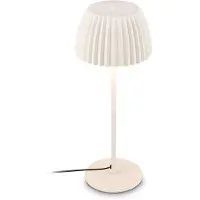 Briloner LED-tafellamp Loca, dimbaar, wit / opaal, Woon-/ Eetkamer, metaal, Modern, LED tafellamp