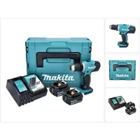 Makita DDF 453 RMJ accuboormachine 18 V 42 Nm + 2x accu 4.0 Ah + lader + Makpac