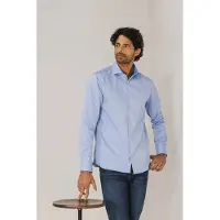 State of Art zakelijk overhemd lichtblauw male | Maat: 4XL