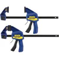 Irwin Quick-Grip Medium Duty snelspan lijmklemmenset 300mm (2 Stuks)