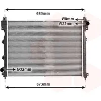 VAN WEZEL 02002174 Radiateur