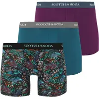 Scotch & Soda Boxershorts turquoise / cognac / petrol / bessen