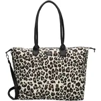 Charm London Buckingham Schoudertas 15,6 inch - Shopper - Laptoptas - Werktas - A4 - Praktisch - Luipaard Beige