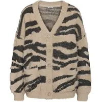 Noisy May Gebreid vest donkerbruin / taupe