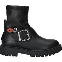 Mexx Star Sam bikerboots zwart Meisjes Imitatieleer Effen - maat 29