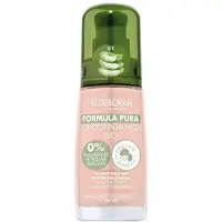 Deborah PURA Nude Skin Effect Foundation Bio – Kleur 01 Ivory - Natuurlijke & Hydraterende Foundation – Medium Dekking & Skin-Like Finish – Vegan & Gecertificeerd Organisch– Voor Een Stralende, Egale Huid